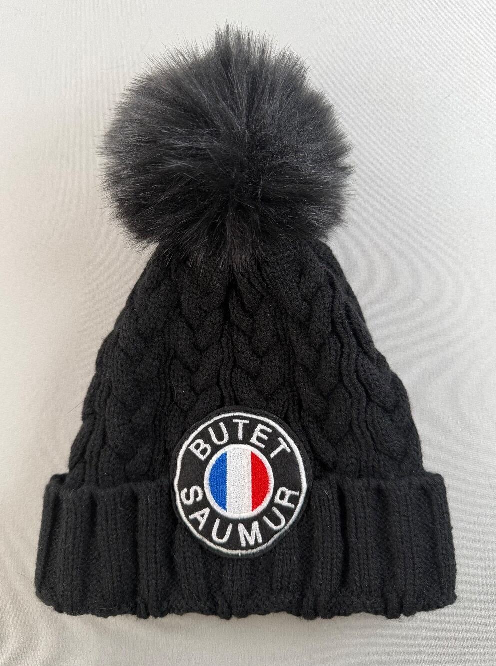 BUTET Saumur Equestrian Winter Beanie Hat in Navy Blue (Women's XS/S)